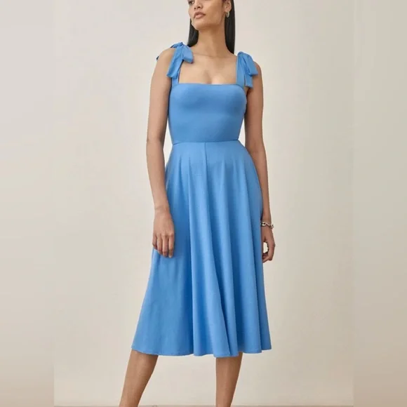 Dresses | Reformation Edita Dress In Parisian Blue | Poshmark Dresses | Reformation Edita Dress In Parisian Blue | Poshmark